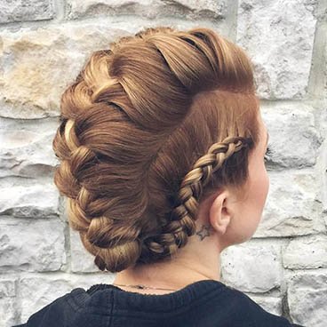 Garnier Fructis Sheer Set Hairspray - Triple Braided Updo - create edgy take on classic braids